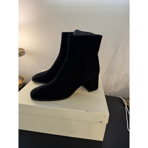 Women's M.Gemi Black Suede Ankle Boots US 10.5 - Picture 1 of 11